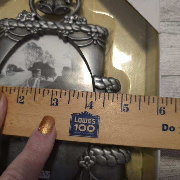 Malden International Designs 4x6 Wedding Cake Pewter Picture Frame NEW - Picture 7 of 7